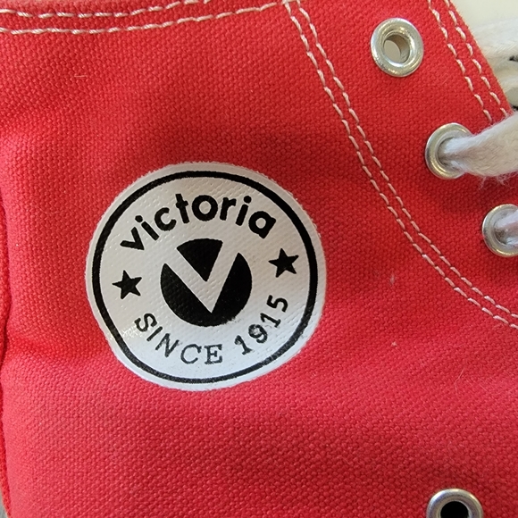 Victoria Vintage Skate Sneakers Size 36 Red/Navy Women's 6- 6.5 - Picture 4 of 16